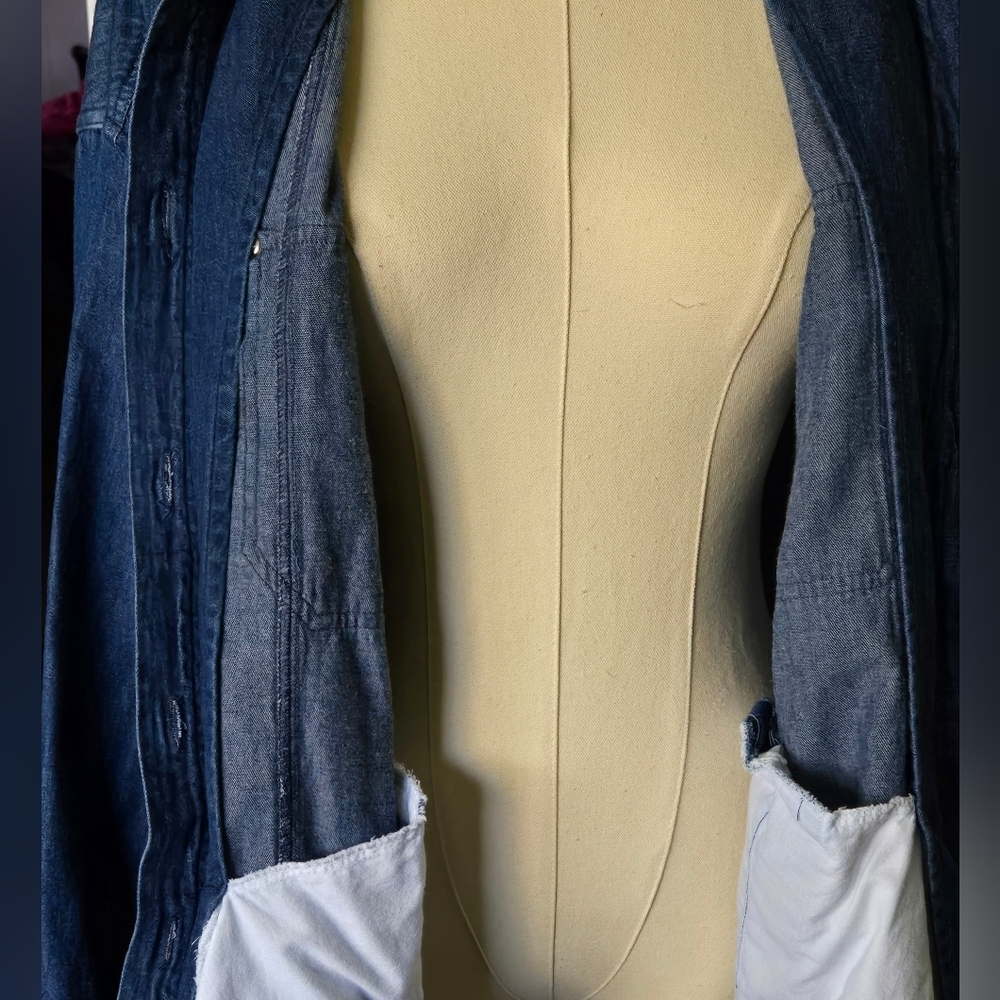 Vintage C.a. Sport Blue Denim Jacket - Picture 8 of 10